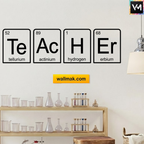 Chemistry Teacher Word Art Classroom Wall Sticker