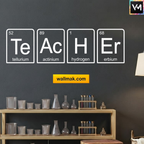 Chemistry Teacher Word Art Classroom Wall Sticker