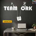 Teamwork Word Art Office Wall Decal
