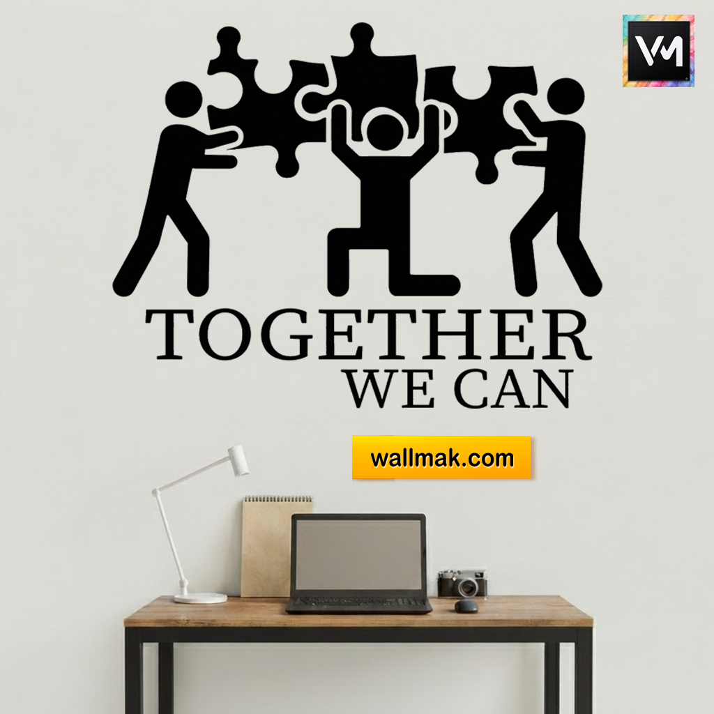 Together We Can Office Wall Sticker