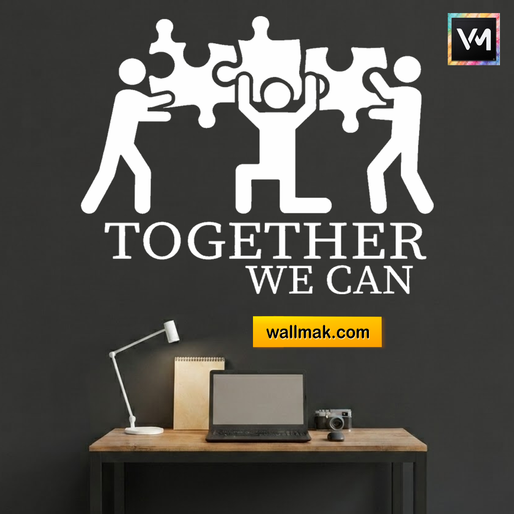 Together We Can Office Wall Sticker