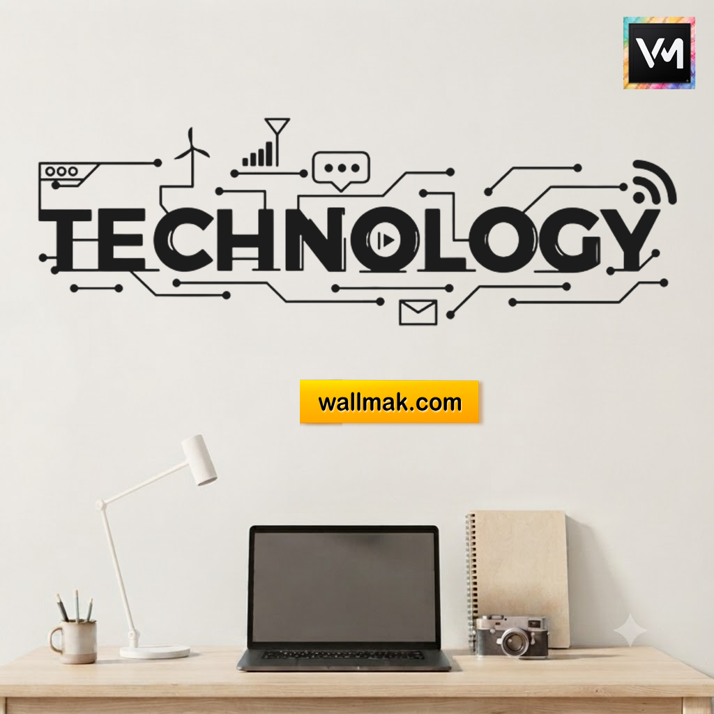 Technology Wall Art Office Sticker