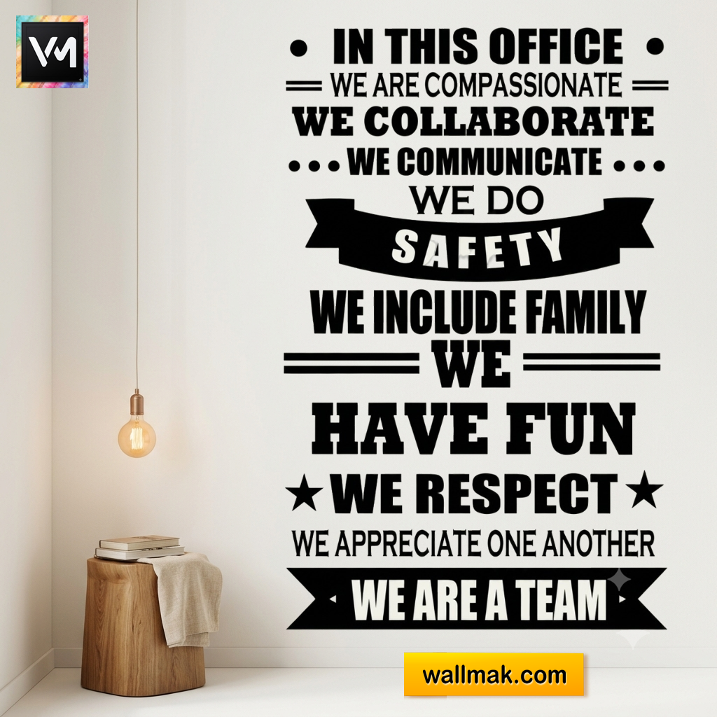 Office Motivational Quotes Wall Sticker