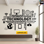 Technology Typography Office Wall Sticker
