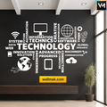 Technology Typography Office Wall Sticker