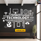 Technology Typography Office Wall Sticker