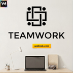 Teamwork Word Cluster Office Wall Sticker