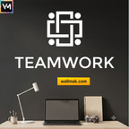 Teamwork Word Cluster Office Wall Sticker