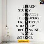 Education Crossword Classroom Wall Sticker