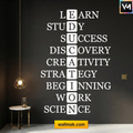 Education Crossword Classroom Wall Sticker