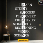 Education Crossword Classroom Wall Sticker