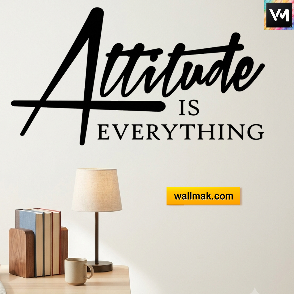 Attitude Is Everything Motivational Wall Sticker