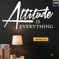 Attitude Is Everything Motivational Wall Sticker