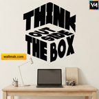 Think Out of the Box Quotes Wall Sticker