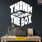 Think Out of the Box Quotes Wall Sticker