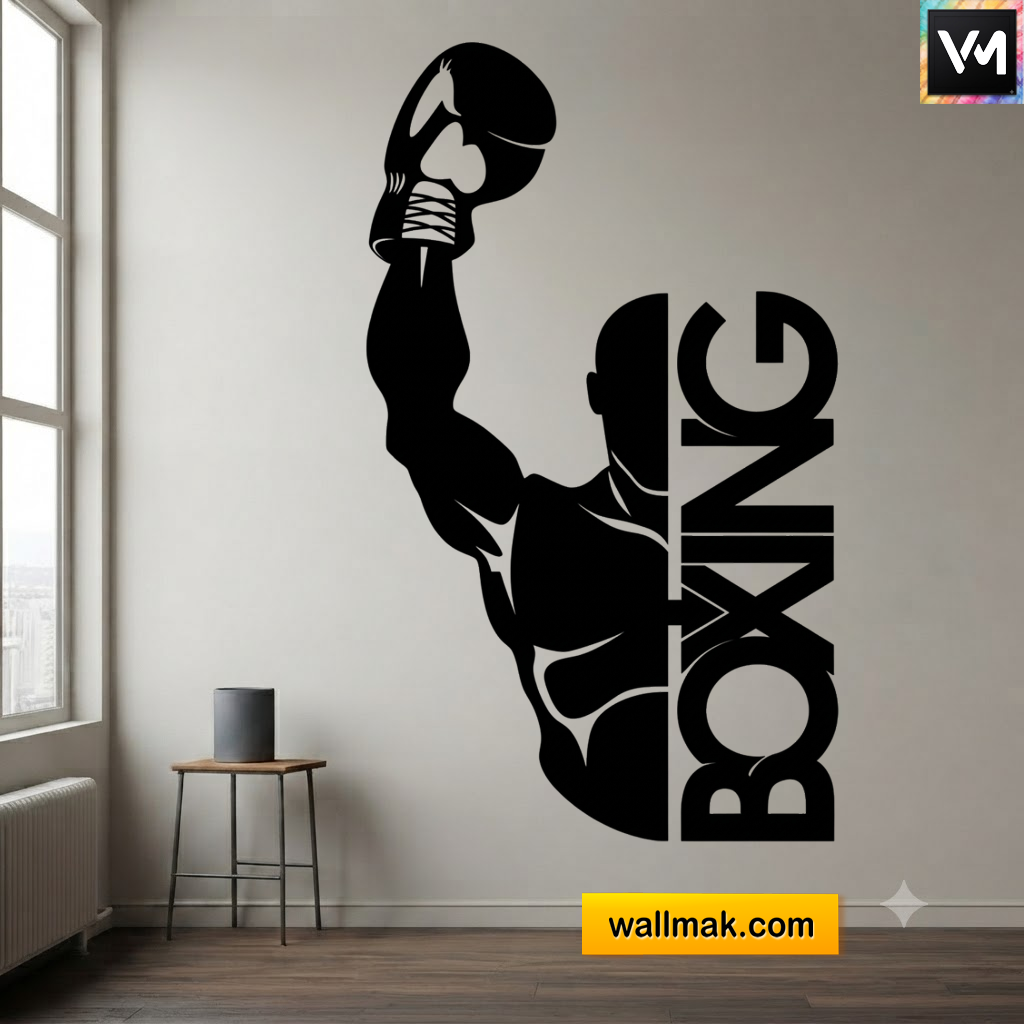 Boxing Sports Wall Sticker for Gym