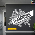 Office Word Cloud Wall Sticker