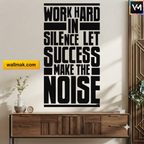 Work Hard In Silence Motivational Wall Sticker
