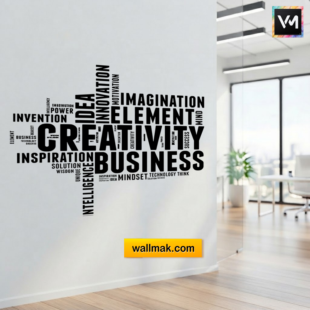 Office Word Art Typography Wall Sticker