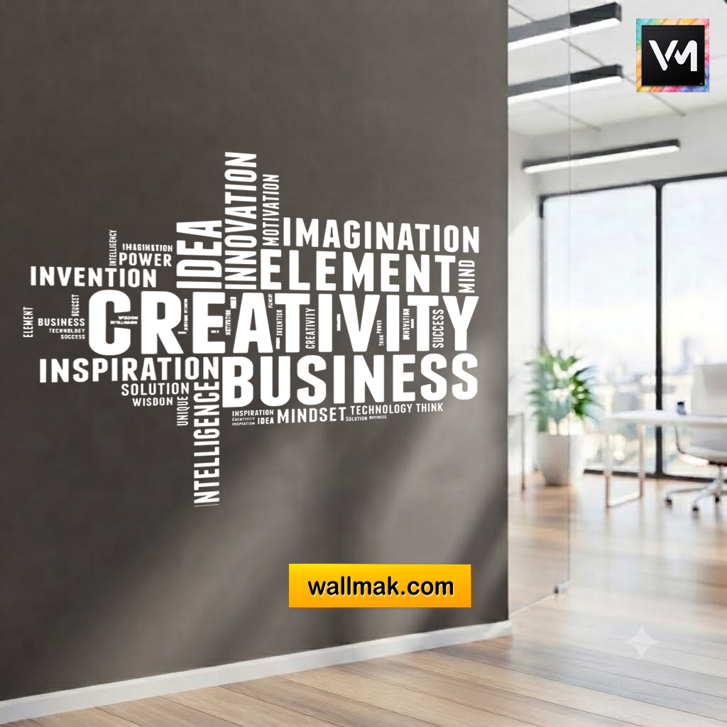Office Word Art Typography Wall Sticker