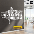 Office Word Art Typography Wall Sticker