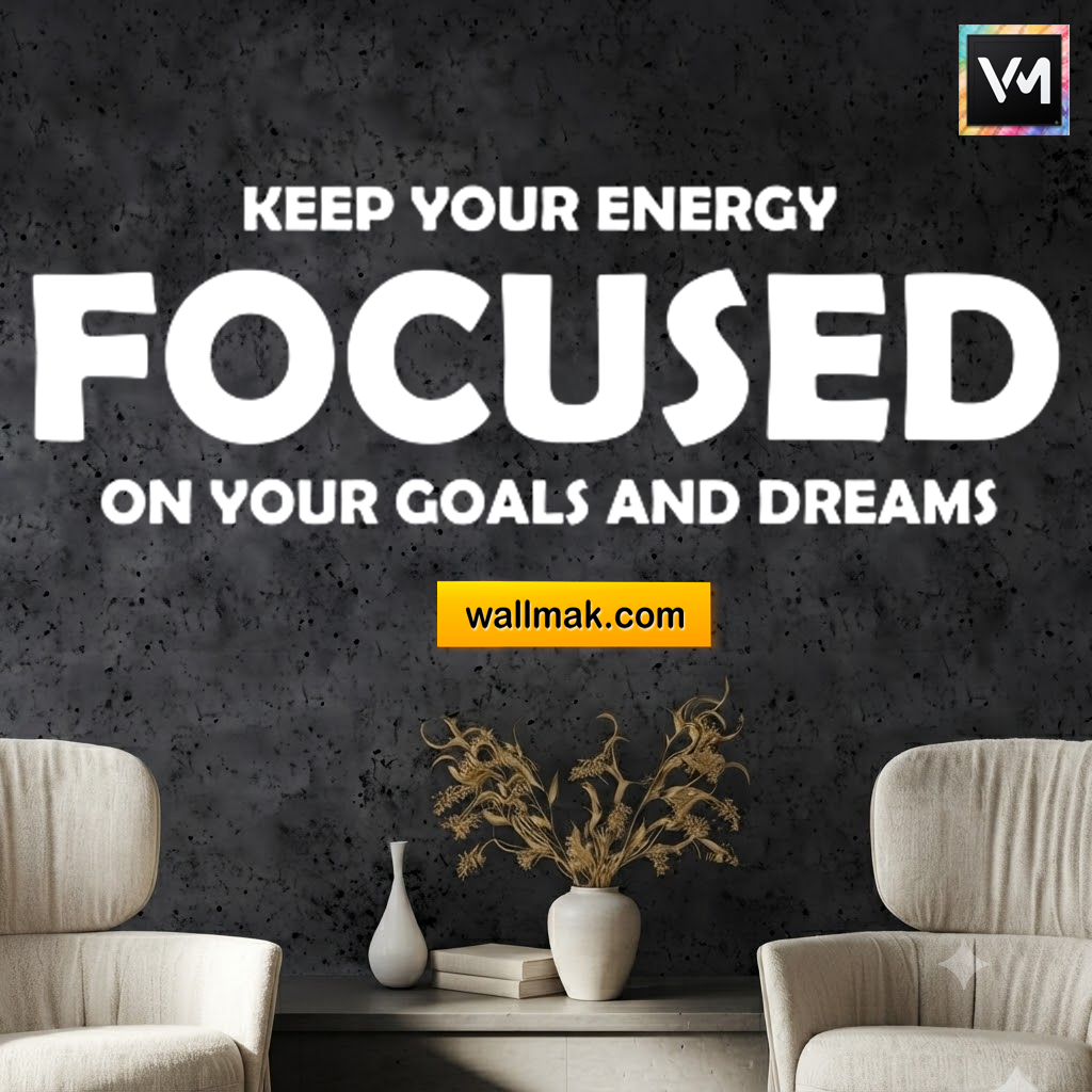 Focused Typography Wall Decal
