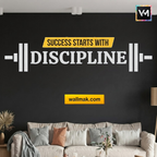 Success Starts With Discipline Motivational Wall Sticker