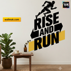 Rise and Run Motivational Wall Sticker
