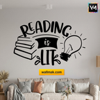 Reading Is Lit Wall Sticker for Study Room