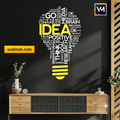 Idea Bulb Word Cluster Office Wall Sticker