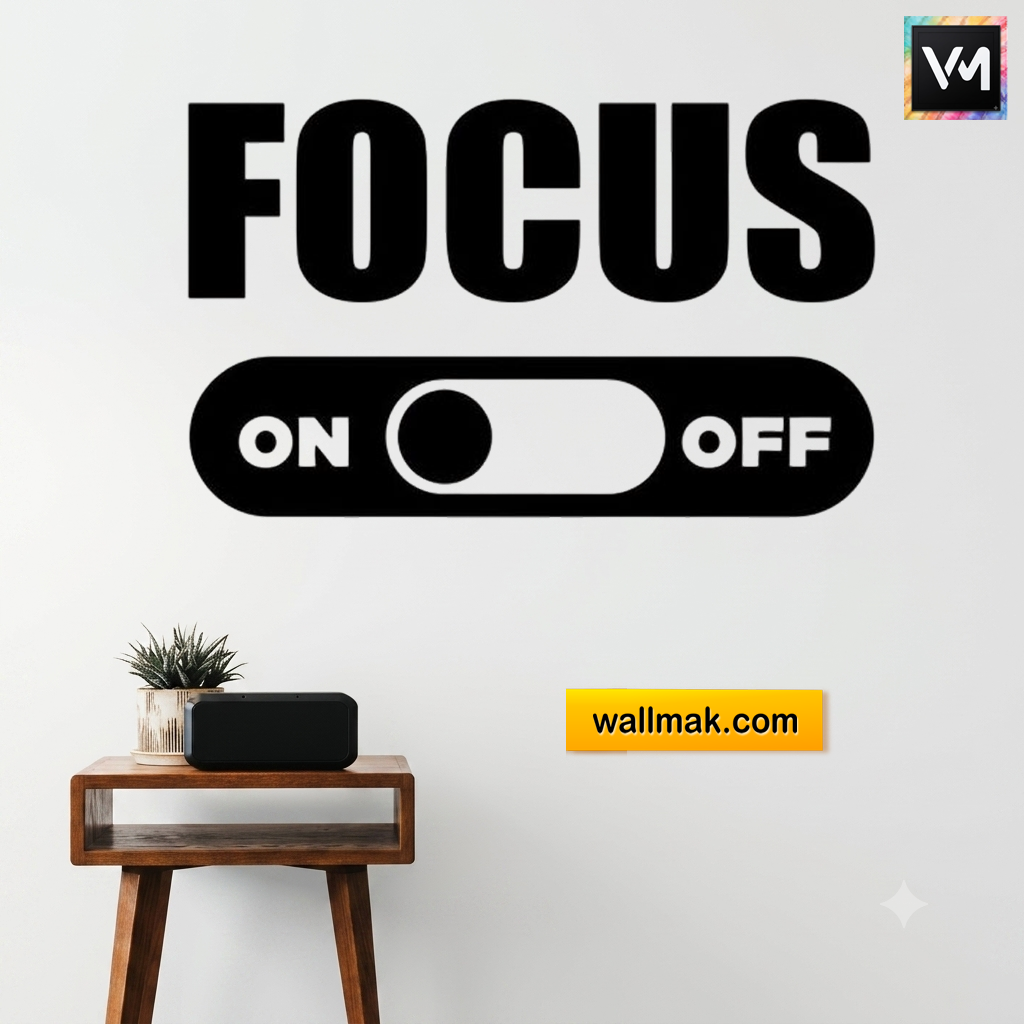 Focus Motivational Wall Sticker