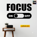 Focus Motivational Wall Sticker