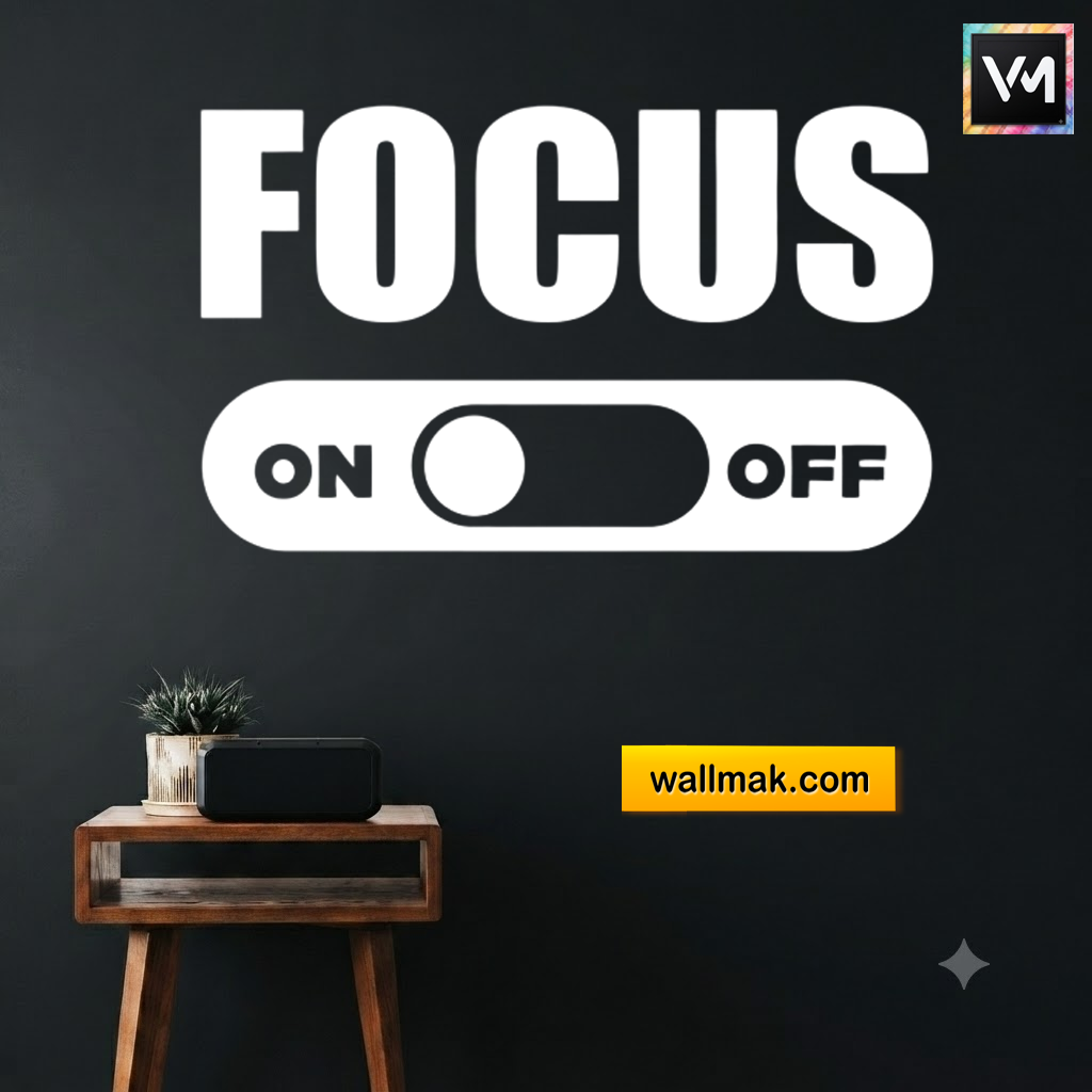 Focus Motivational Wall Sticker
