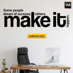 Some People Dream of Success Wall Sticker