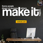 Some People Dream of Success Wall Sticker