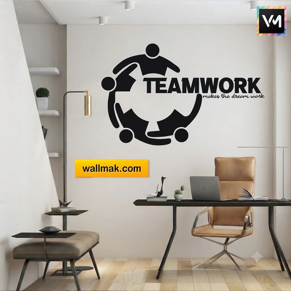 Teamwork Minimalist Office Wall Decal