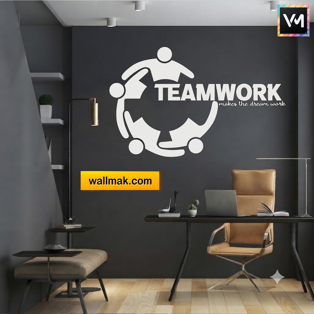 Teamwork Minimalist Office Wall Decal