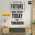 Your Future Is Created by What You Do Today Wall Sticker